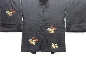 大正ロマン　桐模様織出し漆一ツ紋絵羽織